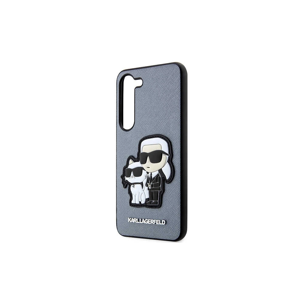 Wholesale Karl Lagerfeld KLHCS23MSANKCPG Samsung Galaxy S23+ Plus hardcase grey Saffiano Karl & Choupette - KLD1469 - {ean13} - Hurt