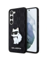 Etui Karl Lagerfeld KLHCS23SSAKLHCPK Samsung Galaxy S23 hardcase negru/black Saffiano Monogram Choupette