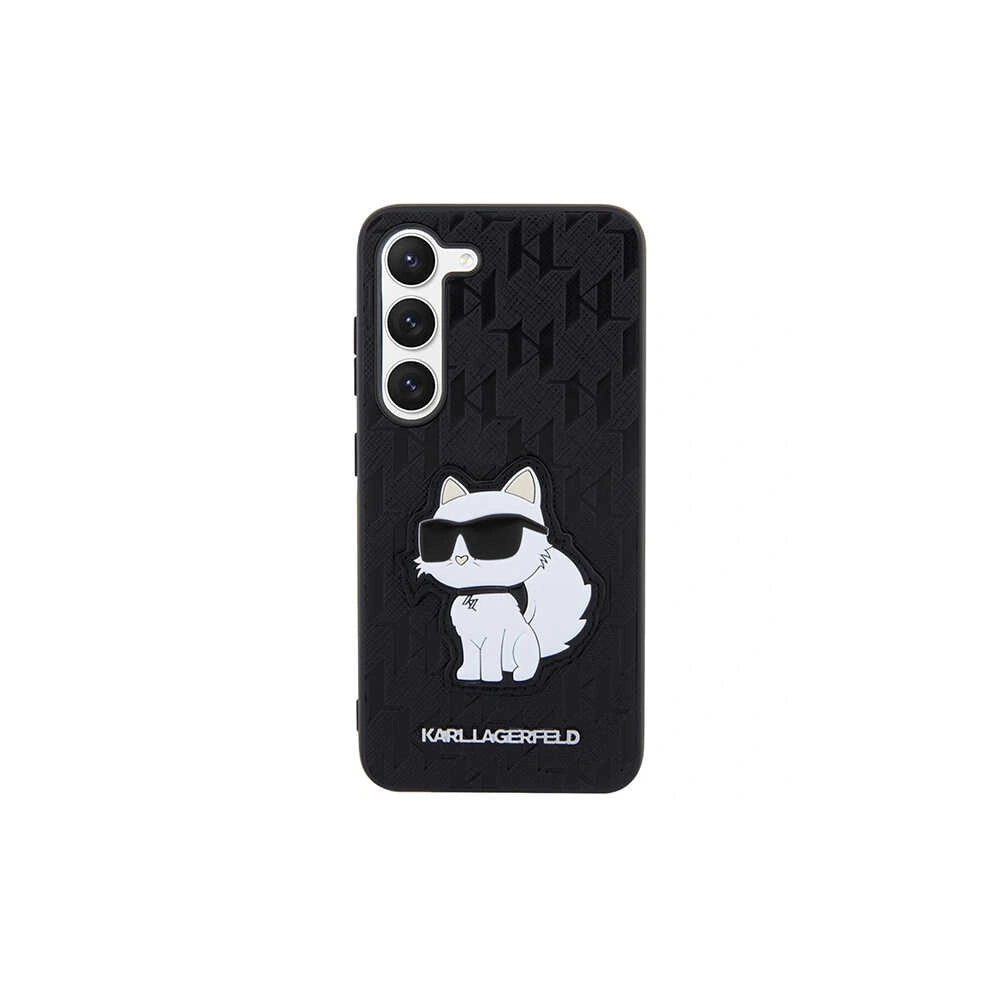 Hurtownia GSM - Etui Karl Lagerfeld KLHCS23SSAKLHCPK Samsung Galaxy S23 hardcase negru/black Saffiano Monogram Choupette - KLD1471 - {ean13} - Hurt