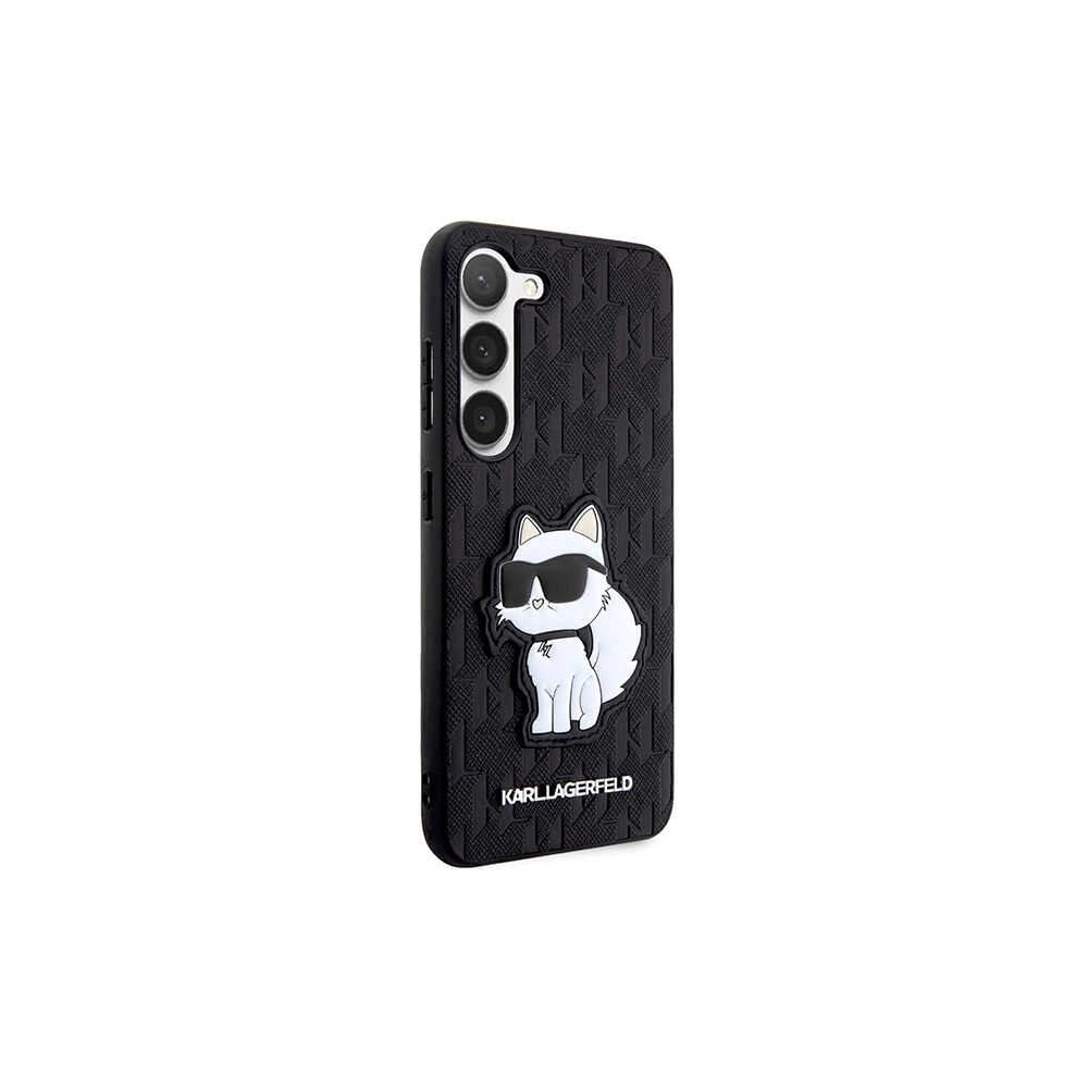 Hurtownia GSM - Etui Karl Lagerfeld KLHCS23SSAKLHCPK Samsung Galaxy S23 hardcase negru/black Saffiano Monogram Choupette - KLD1471 - {ean13} - Hurt