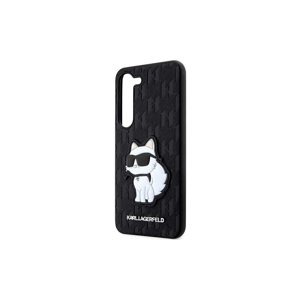 Hurtownia GSM - Etui Karl Lagerfeld KLHCS23SSAKLHCPK Samsung Galaxy S23 hardcase negru/black Saffiano Monogram Choupette - KLD1471 - {ean13} - Hurt