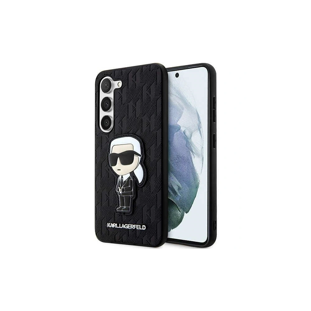 Hurtownia GSM - Etui Karl Lagerfeld KLHCS23SSAKLHKPK Samsung Galaxy S23 kemény tok fekete Saffiano Monogram Ikonik - KLD1472 - {ean13} - Hurt
