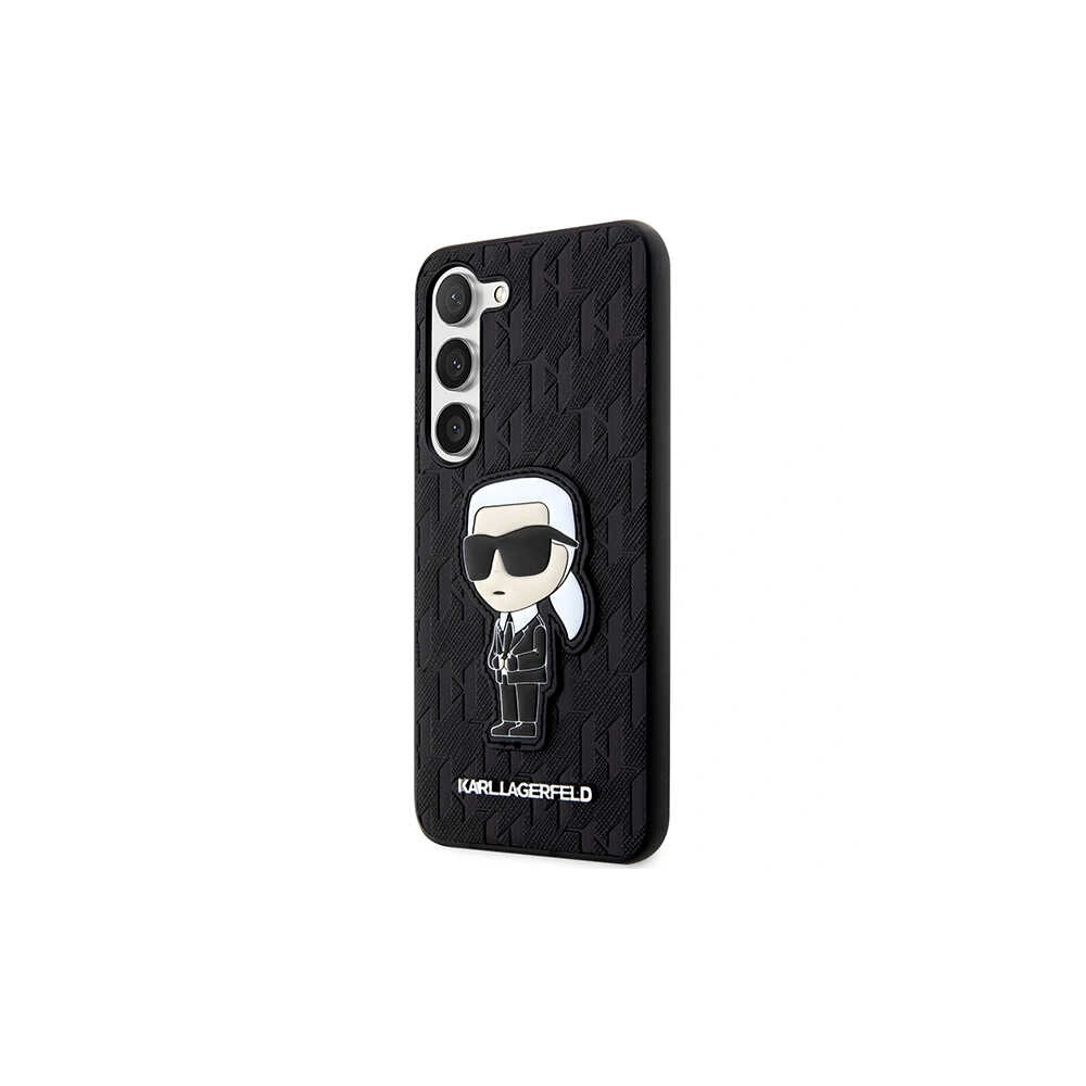 Hurtownia GSM - Etui Karl Lagerfeld KLHCS23SSAKLHKPK Samsung Galaxy S23 kemény tok fekete Saffiano Monogram Ikonik - KLD1472 - {ean13} - Hurt