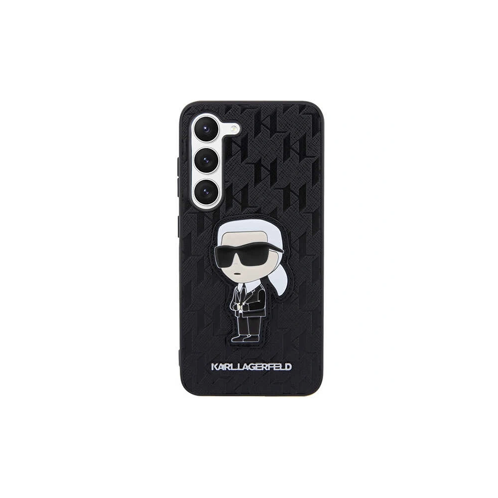 Hurtownia GSM - Etui Karl Lagerfeld KLHCS23SSAKLHKPK Samsung Galaxy S23 kemény tok fekete Saffiano Monogram Ikonik - KLD1472 - {ean13} - Hurt