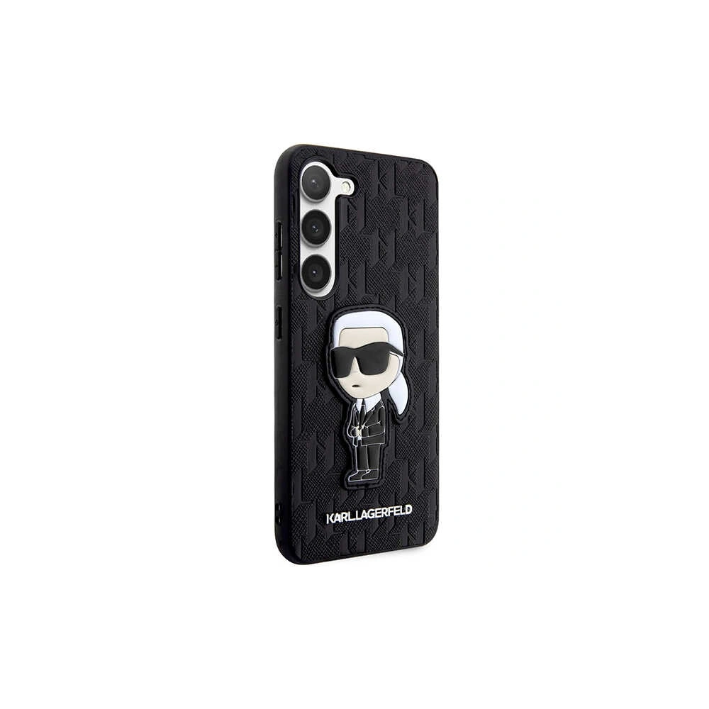 Hurtownia GSM - Etui Karl Lagerfeld KLHCS23SSAKLHKPK Samsung Galaxy S23 kemény tok fekete Saffiano Monogram Ikonik - KLD1472 - {ean13} - Hurt