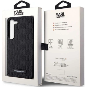 Hurtownia GSM - Etui Karl Lagerfeld KLHCS23SSAKLHPK Samsung Galaxy S23 kemény tok fekete/Saffiano Mono Metal Logo - KLD1473 - {ean13} - Hurt