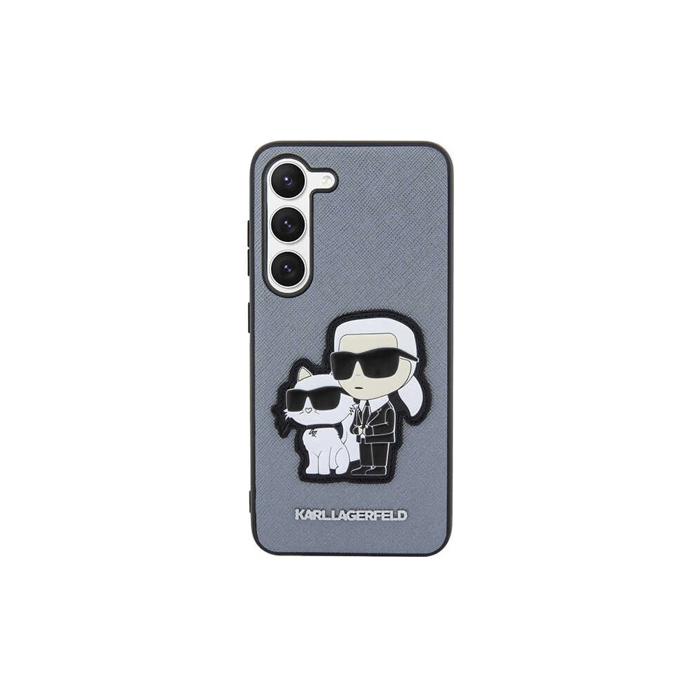 Hurtownia GSM - Etui Karl Lagerfeld KLHCS23SSANKCPG Samsung Galaxy S23 kemény tok szürke/szürke Saffiano Karl & Choupette - KLD1474 - {ean13} - Hurt