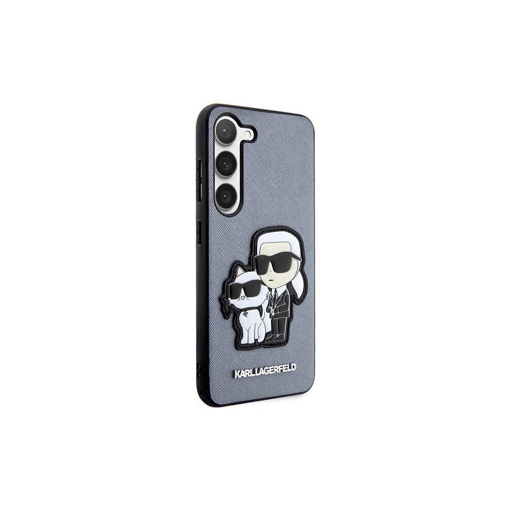 Hurtownia GSM - Etui Karl Lagerfeld KLHCS23SSANKCPG Samsung Galaxy S23 kemény tok szürke/szürke Saffiano Karl & Choupette - KLD1474 - {ean13} - Hurt