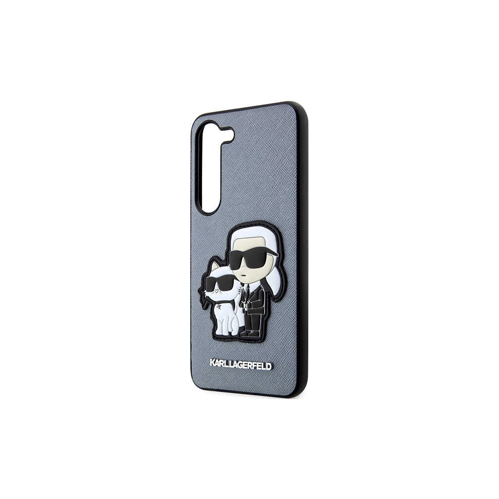 Hurtownia GSM - Etui Karl Lagerfeld KLHCS23SSANKCPG Samsung Galaxy S23 kemény tok szürke/szürke Saffiano Karl & Choupette - KLD1474 - {ean13} - Hurt