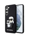 Etui Karl Lagerfeld KLHCS23SSANKCPK Samsung Galaxy S23 kemény tok fekete/saffiano Karl & Choupette