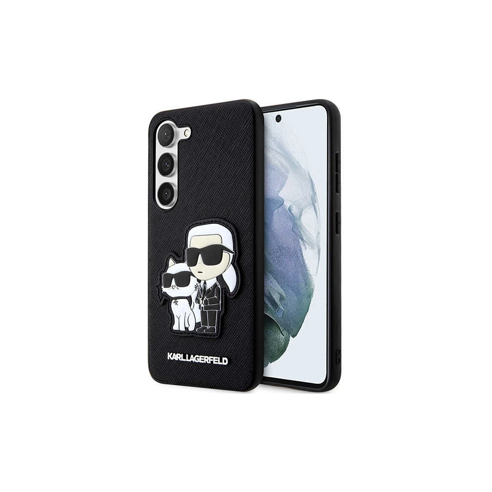 Wholesale Karl Lagerfeld KLHCS23SSANKCPK Samsung Galaxy S23 hardcase black Saffiano Karl & Choupette - KLD1475 - {ean13} - Hurt