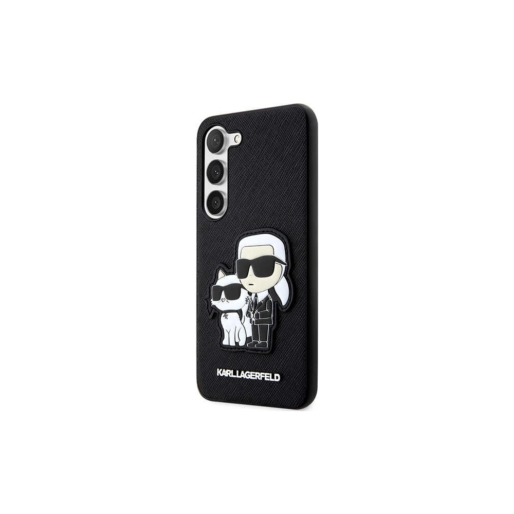 Wholesale Karl Lagerfeld KLHCS23SSANKCPK Samsung Galaxy S23 hardcase black Saffiano Karl & Choupette - KLD1475 - {ean13} - Hurt