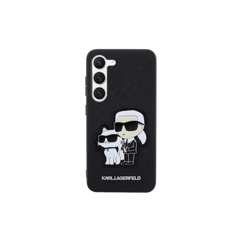 Wholesale Karl Lagerfeld KLHCS23SSANKCPK Samsung Galaxy S23 hardcase black Saffiano Karl & Choupette - KLD1475 - {ean13} - Hurt