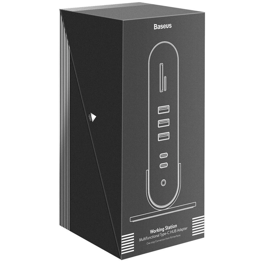 Hurtownia GSM - [OUTLET] Dokkoló állomás Baseus Working Station, HUB USB-C 16w1 - OT-430 - {ean13} - Hurt