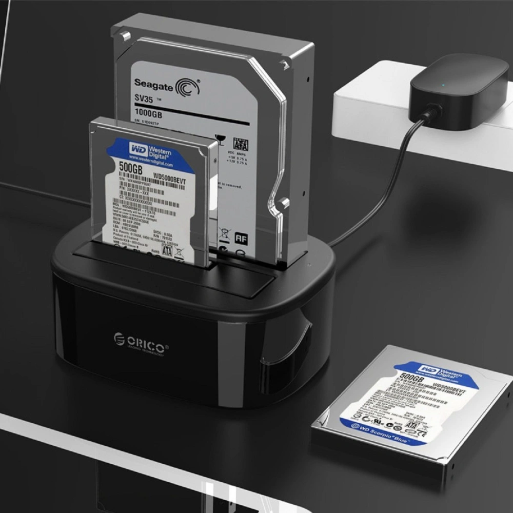 Hurtownia GSM - Dokovací stanice Orico HDD/SSD 3,5 / 2,5" SATA s funkcí duplikátoru - ORC14 - {ean13} - Hurt