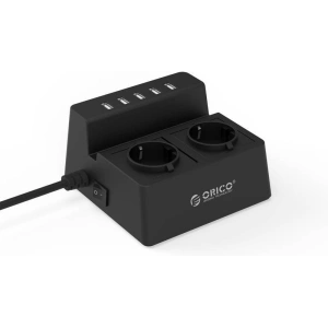 Hurtownia GSM - Napájecí lišta / hub Orico 5x USB 2.4A 2500W (černá) - ORC15 - {ean13} - Hurt