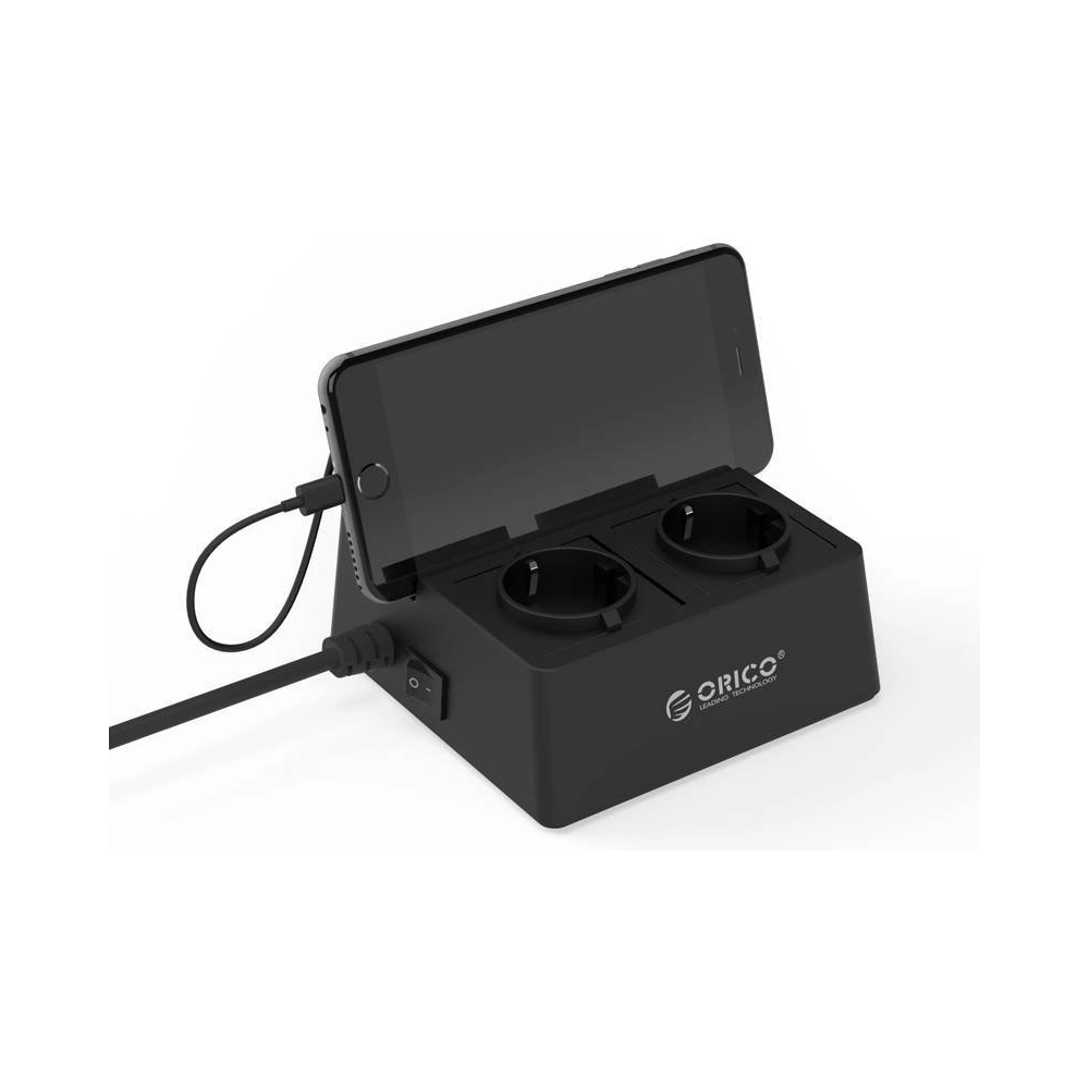 Hurtownia GSM - Listwa zasilająca / hub Orico 5x USB 2.4A 2500W (czarna) - ORC15 - {ean13} - Hurt