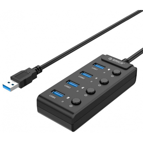 Orico Distributor - 6936761867580 - ORC16 - Orico Hub USB 3.0 with power buttons, 5x USB (black) - B2B homescreen