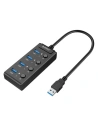 Hurtownia GSM - Hub USB 3.0. Orico s vypínači, 5x USB (černý) - ORC16 - {ean13} - Hurt