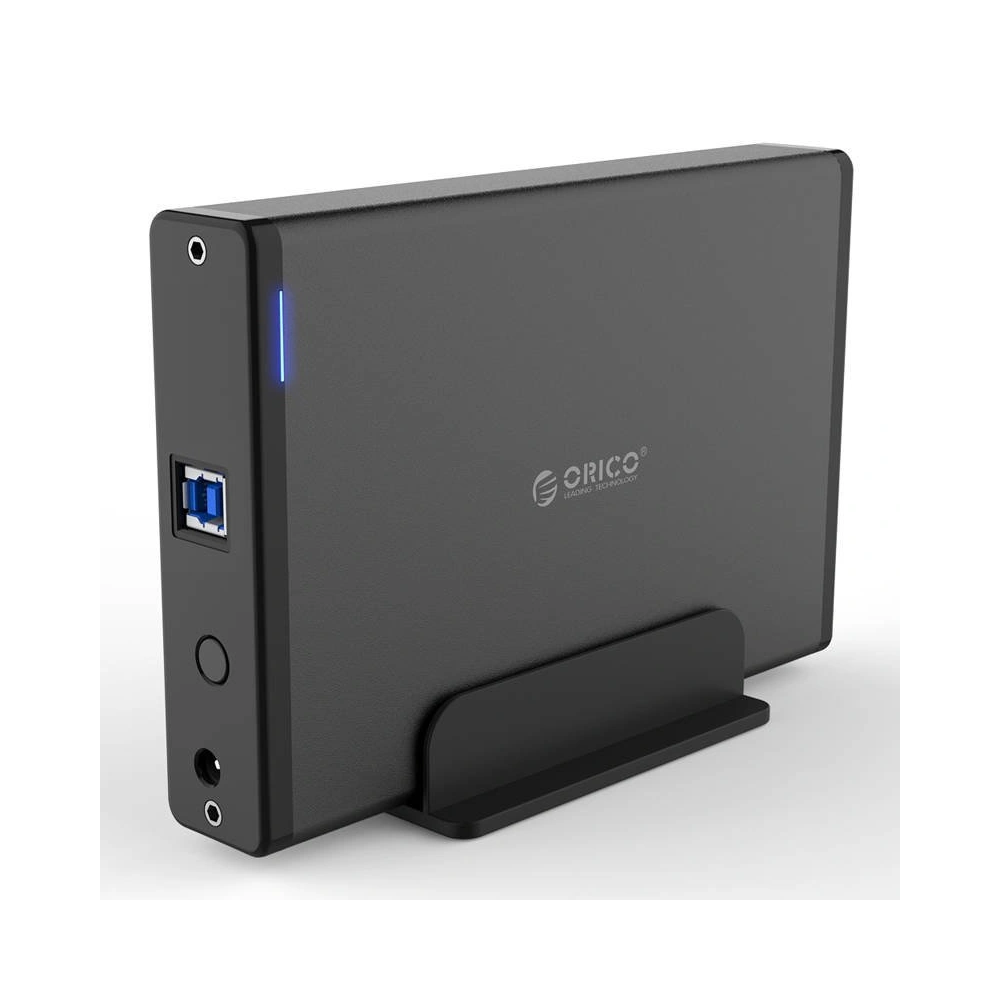Hurtownia GSM - HDD 3,5'' Orico ház, USB 3.0, SATA (fekete) - ORC18 - {ean13} - Hurt