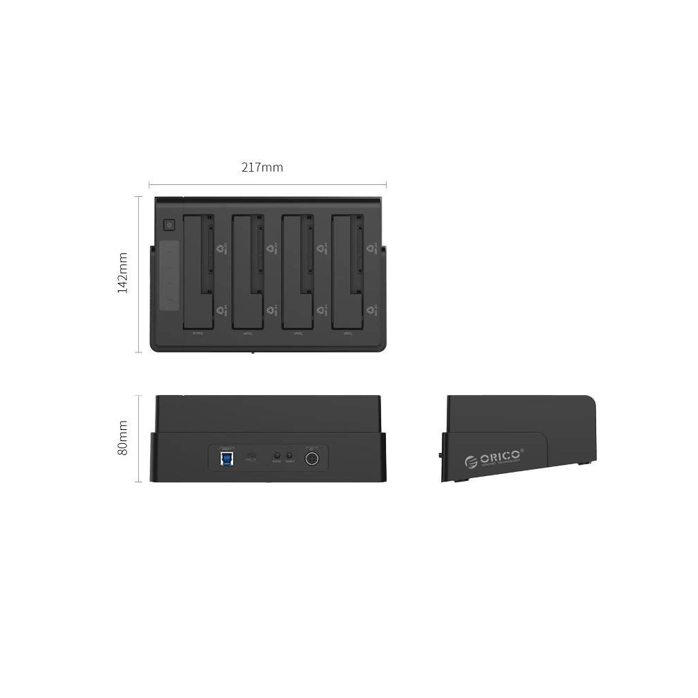 Hurtownia GSM - Dokovací stanice Orico pro HDD/SSD, 2,5''/3,5'', USB 3.0, SATA s funkcí klonování (černá) - ORC19 - {ean13} - Hurt