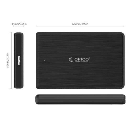 Obudowa zewnętrzna dysku Orico SSD 2,5" + kabel USB 3.0 Micro B