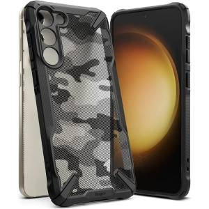 Etui Ringke Fusion-X Design Samsung Galaxy S23 Camo (Moro) Černá