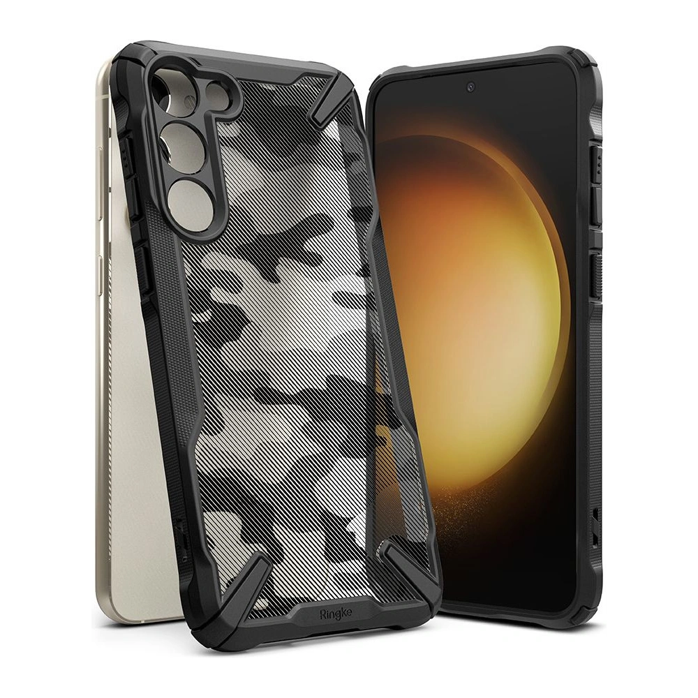 Hurtownia GSM - Etui Ringke Fusion-X Design Samsung Galaxy S23 Camo (Moro) Fekete - RGK1748 - {ean13} - Hurt