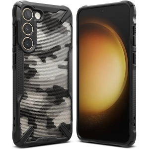 Etui Ringke Fusion-X Design Samsung Galaxy S23 Camo (Moro) Fekete