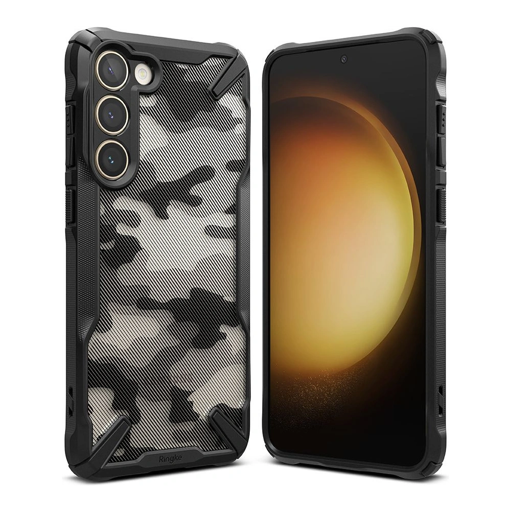 Hurtownia GSM - Etui Ringke Fusion-X Design Samsung Galaxy S23 Camo (Moro) Černá - RGK1748 - {ean13} - Hurt