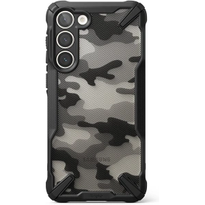 Etui Ringke Fusion-X Design Samsung Galaxy S23 Camo (Moro) Black