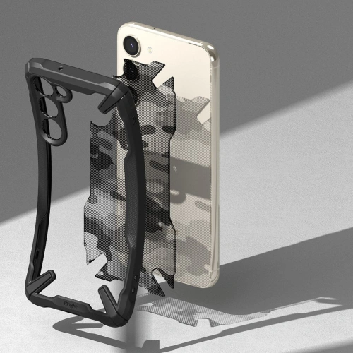 Etui Ringke Fusion-X Design Samsung Galaxy S23 Camo (Moro) Black