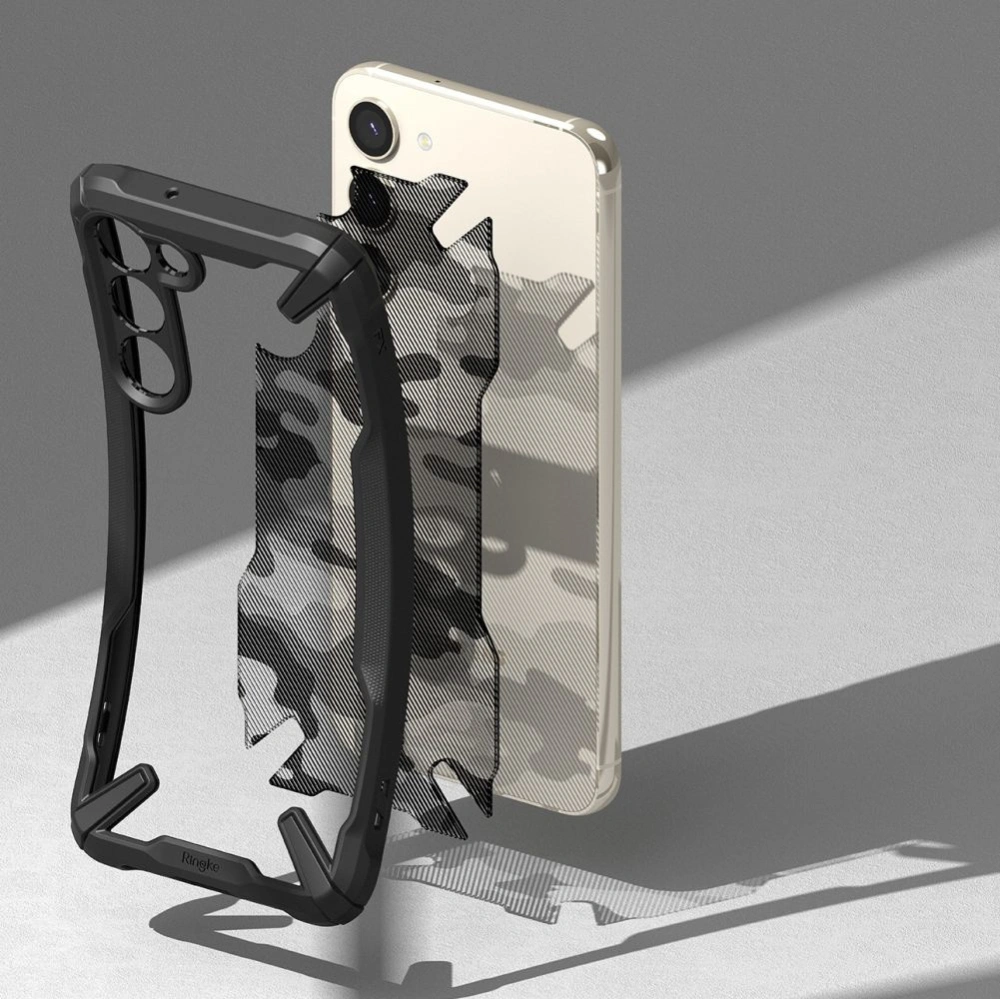 Hurtownia GSM - Etui Ringke Fusion-X Design Samsung Galaxy S23 Camo (Moro) Černá - RGK1748 - {ean13} - Hurt