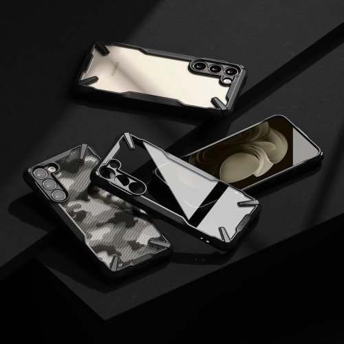 Etui Ringke Fusion-X Design Samsung Galaxy S23 Camo (Moro) Black