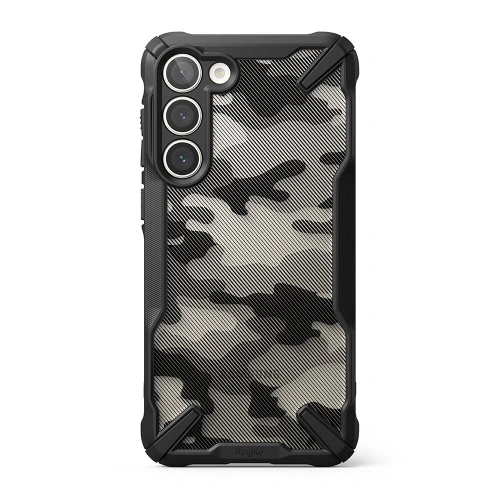 Etui Ringke Fusion-X Design Samsung Galaxy S23+ Plus Camo (Moro) Black