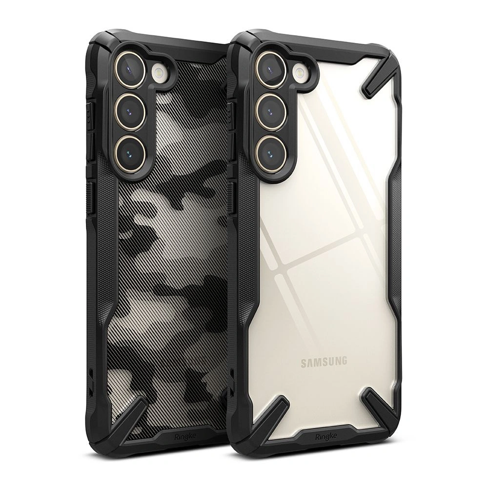 Hurtownia GSM - Case Ringke Fusion-X Design Samsung Galaxy S23+ Plus Camo (Moro) Schwarz - RGK1752 - {ean13} - Hurt