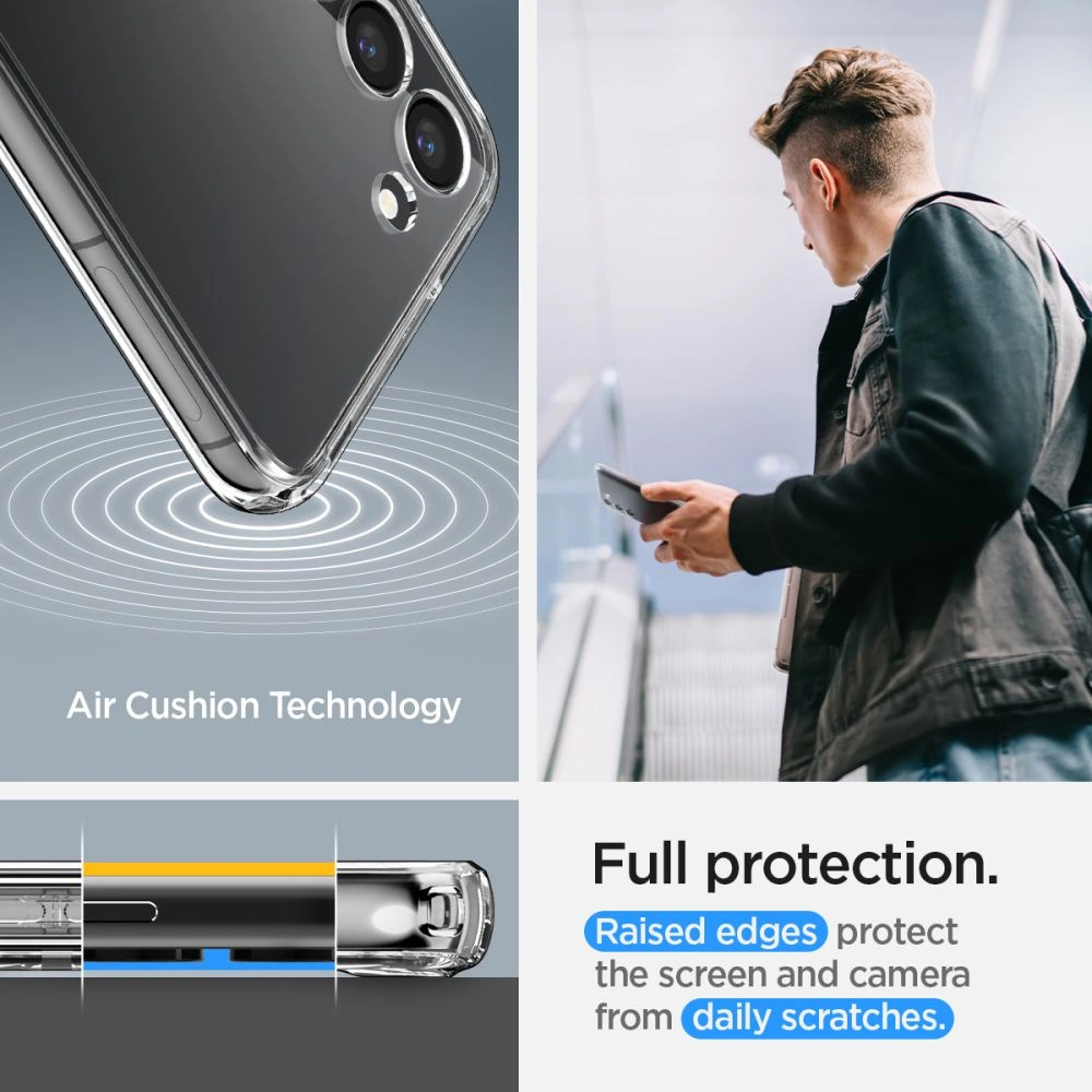 Hurtownia GSM - Etui Spigen Ultra Hybrid S Samsung Galaxy S23 Crystal Clear - SPN2652 - {ean13} - Hurt