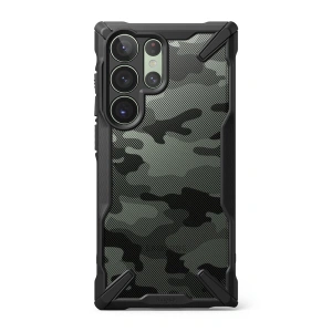Etui Ringke Fusion-X Design Samsung Galaxy S23 Ultra Camo (Moro) Black