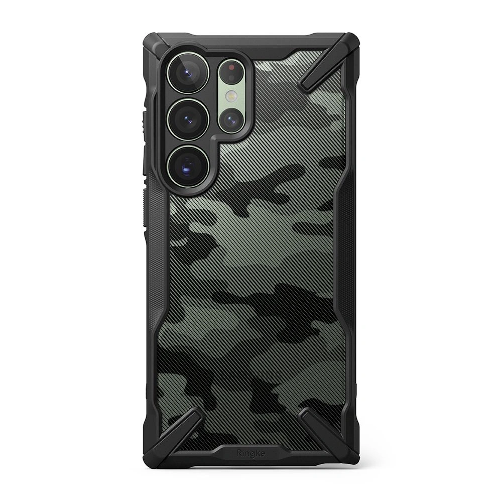 Wholesale Ringke Fusion-X Design Samsung Galaxy S23 Ultra Camo Black - RGK1756 - {ean13} - Hurt