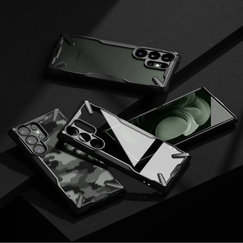 Wholesale Ringke Fusion-X Design Samsung Galaxy S23 Ultra Camo Black - RGK1756 - {ean13} - Hurt