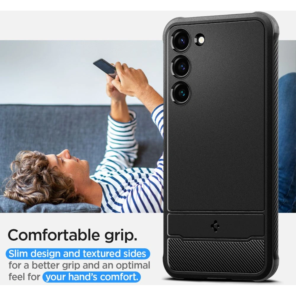 Hurtownia GSM - Etui Spigen Rugged Armor Samsung Galaxy S23 Negru Mat - SPN2660 - {ean13} - Hurt