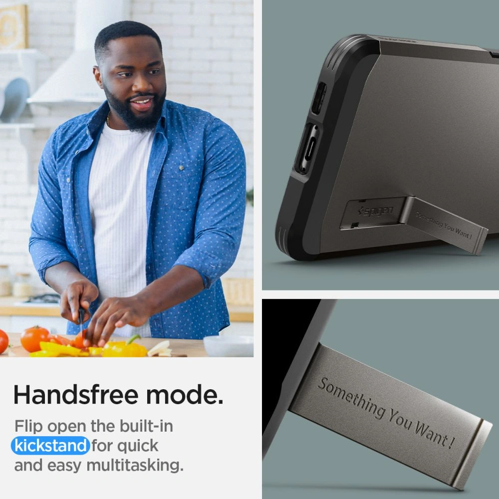 Hurtownia GSM - Etui Spigen Tough Armor Samsung Galaxy S23 Gunmetal - SPN2667 - {ean13} - Hurt