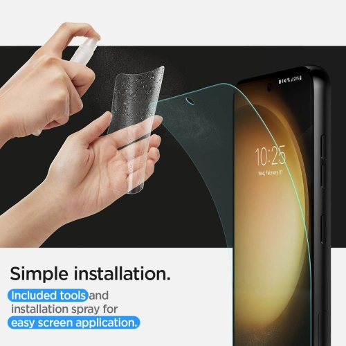 Folia Spigen Neo Flex Samsung Galaxy S23 Clear [2 PACK]