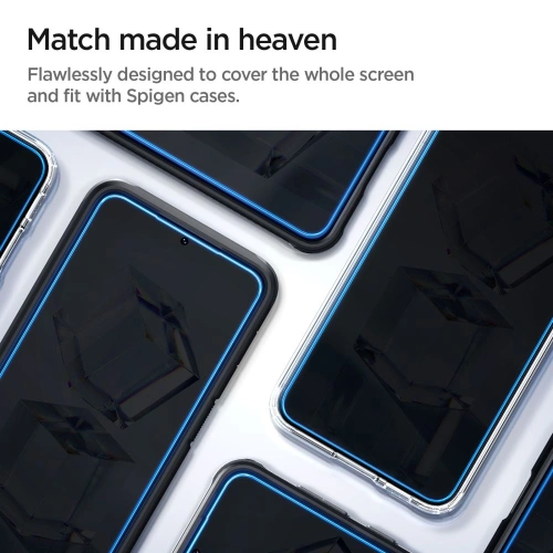 Szkło hartowane Spigen GLAS.tR ez Fit Samsung Galaxy S23 Clear [2 PACK]