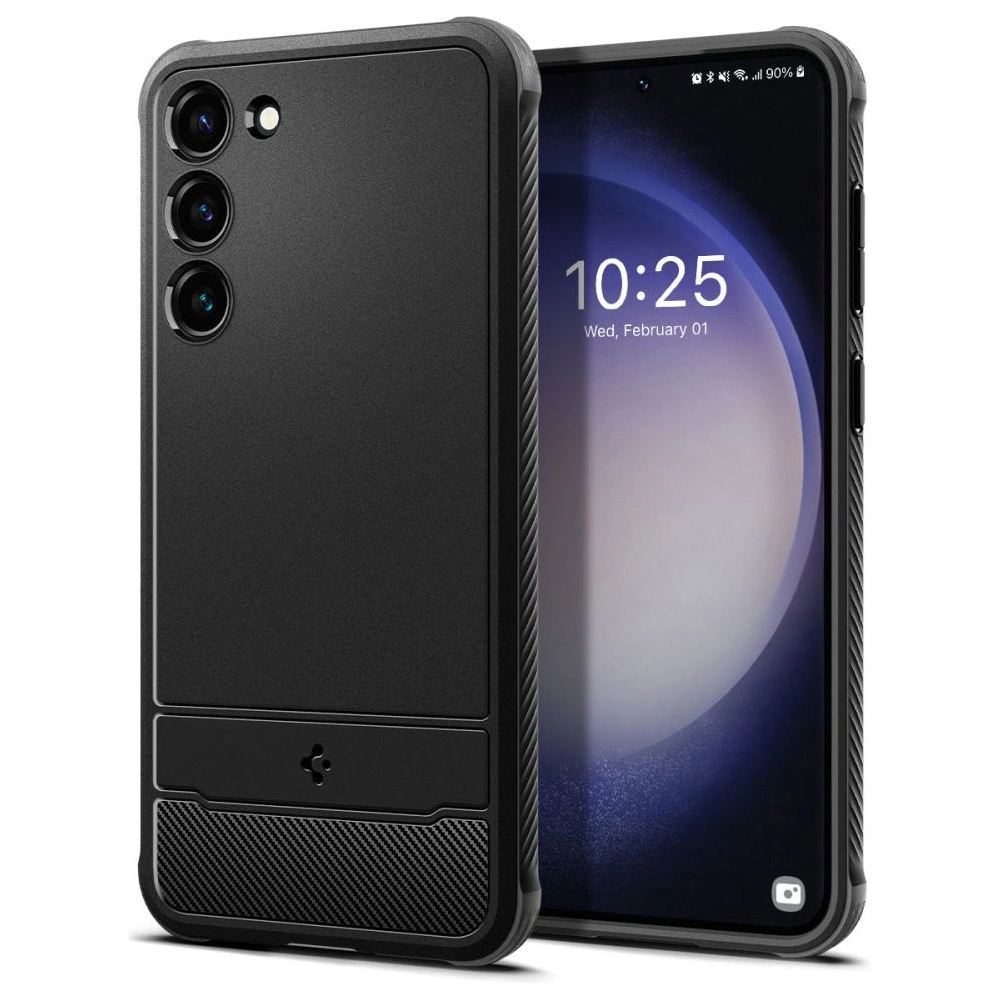 Hurtownia GSM - Case Spigen Rugged Armor Samsung Galaxy S23+ Plus Matt Schwarz - SPN2692 - {ean13} - Hurt