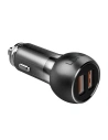 Autós töltő LDNIO C503Q, 2x USB, QC 3.0, 36W (fekete)