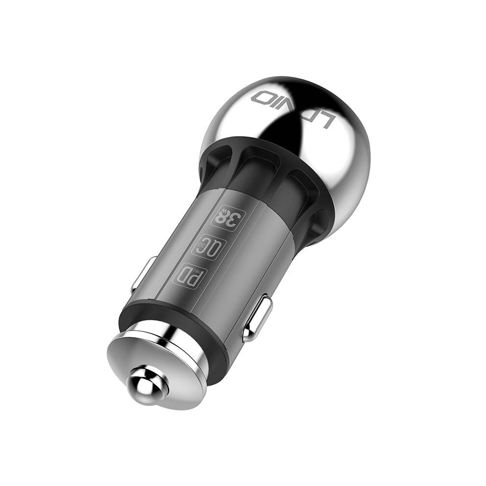 Hurtownia GSM - Autós töltő LDNIO C1, USB + USB-C, PD + QC 3.0, 36W (fekete) - LDN3 - {ean13} - Hurt