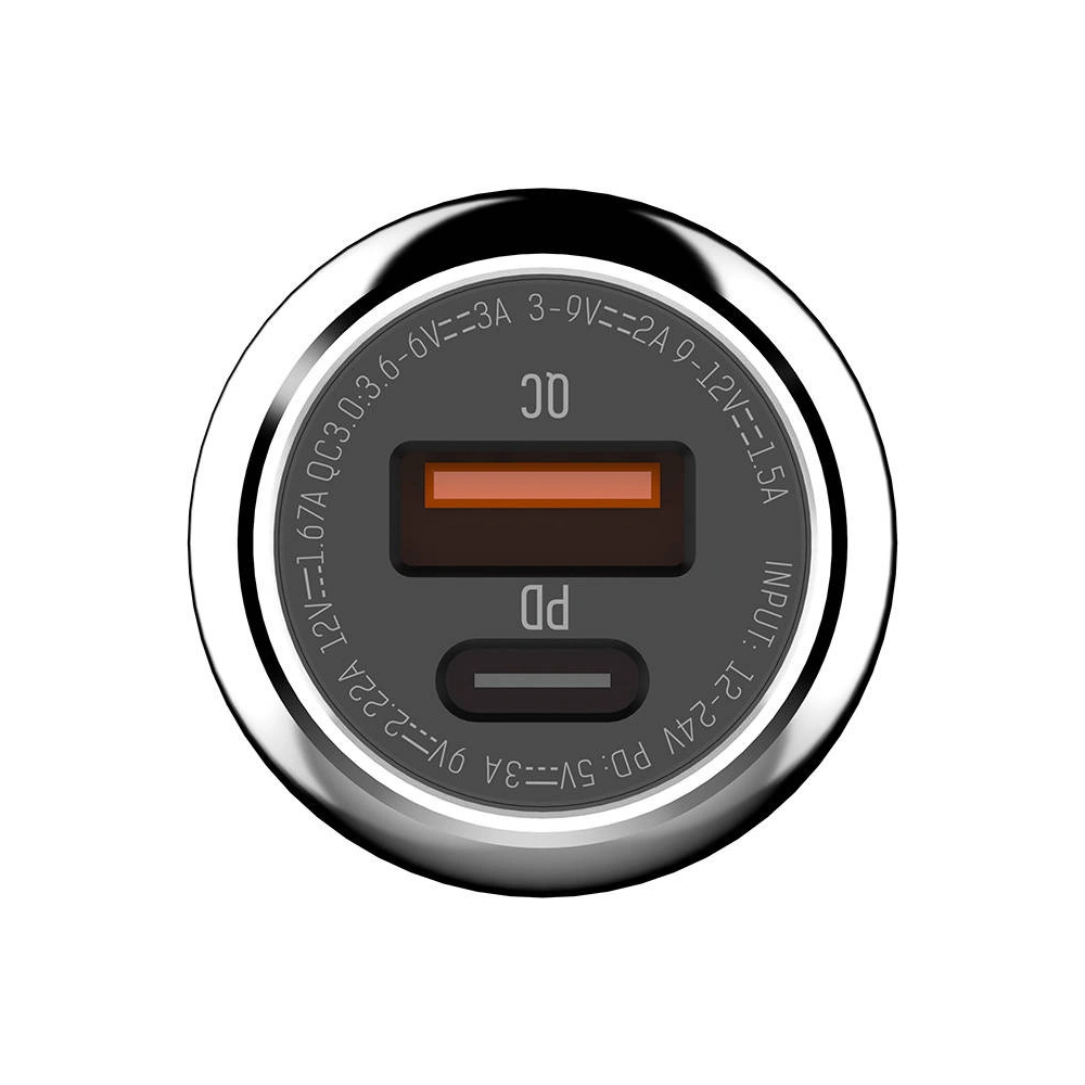 Hurtownia GSM - Autós töltő LDNIO C1, USB + USB-C, PD + QC 3.0, 36W (fekete) - LDN3 - {ean13} - Hurt
