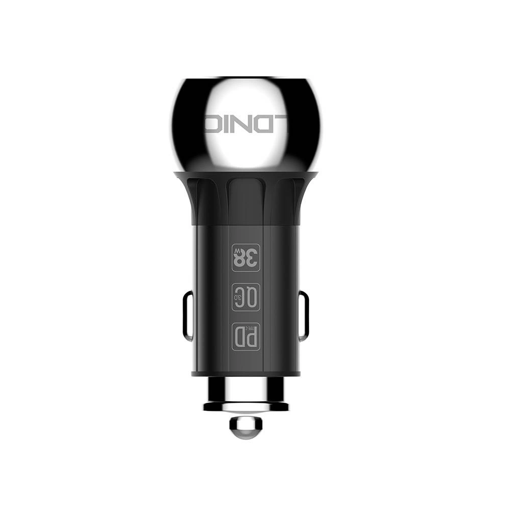 Hurtownia GSM - Autós töltő LDNIO C1, USB + USB-C, PD + QC 3.0, 36W (fekete) - LDN3 - {ean13} - Hurt