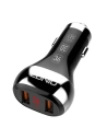 Autós töltő LDNIO C2, 2x USB, QC 3.0, LED, 36W (fekete)